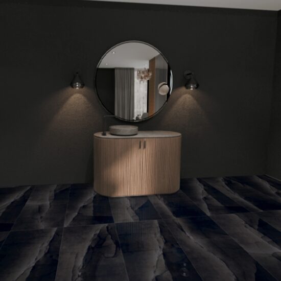 60×120 cm Onyx Black / High Glossy (~258 SEK/m²)